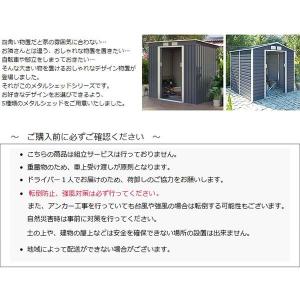 リーベ メタルシェッド 物置小屋 009 ダー...の詳細画像4