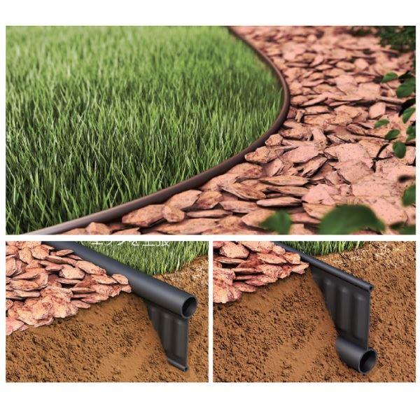 ビーライフエス  リサイクルエッジングシリーズ  Vタイプ＋(プラス)  黒   H約130×L20...