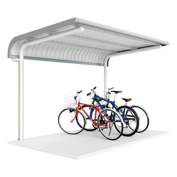 配送は東海・関東地方限定 イナバ物置 自転車置場 BPタイプ 片支持柱 R屋根 プレート式 BP-2...