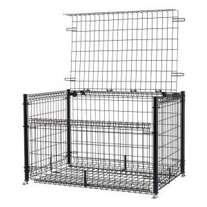 三協アルミ ダスティン ボックスメッシュ仕様（標準タイプ） GOBE-1208 『ゴミ収集庫』 ブラック