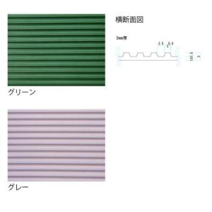 ミヅシマ工業　筋入りゴム長マット　本体　＃31　1m×20m×3mm　1巻　｜kiro