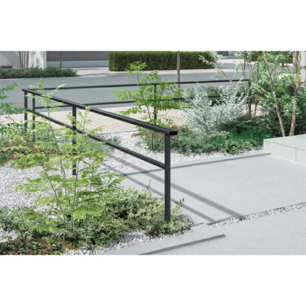 リクシル フェンスAL フレームフェンス T-6 中桟1本 主柱B (笠木取付金具・裏板各1個) ア...