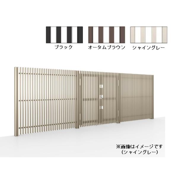 リクシル 開き門扉AR TH型 両開き W-1860 H-1800 アルミ形材