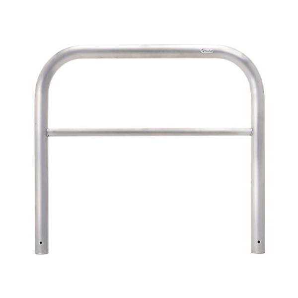 サンキン 車止め S6B-10 ゲートタイプ ステンレス製 HL研磨仕上 固定式 横桟付