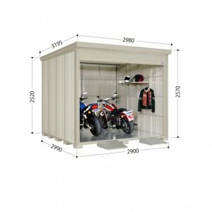 イナバガレージ　物置 楽天市場】イナバ バイクガレージ FM-2630SD スタンダード 土間タイプ