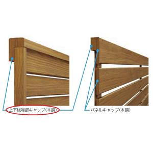 リクシル フェンスAA YR1型 T-6 上下桟端部キャップセットB