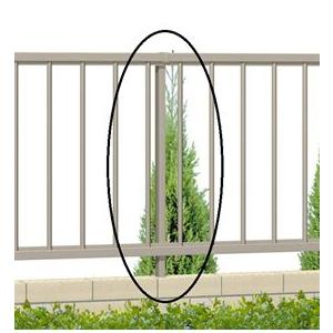 三協アルミ 形材フェンス マイエリア2 自在柱 H600用 JFP3-06 『アルミフェンス 柵』