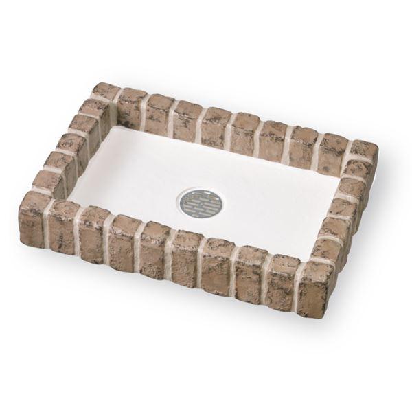 ニッコー シャワー用大型パンレトロブリックパン PF-SP-PR ショコラブラウン(CBR) 『水栓...