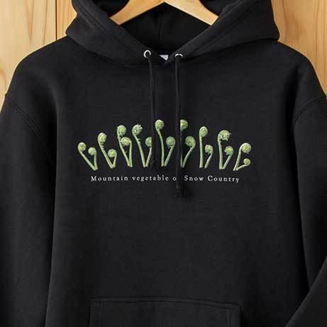 こごめパーカー ブラック 裏起毛