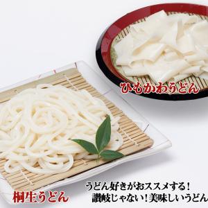 うどん ひもかわうどん 帯麺 170g　桐生うどん 270g×2袋 つゆ無し 送料無料 お試し ポイント消化