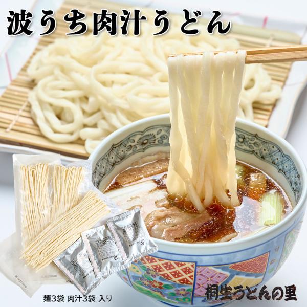 桐生の波打肉汁うどん ねじれうどん 半生麺 130g×3袋 1000円ポッキリ 送料無料 なみうちう...