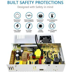 直流安定化電源 100V→12V 30A 36...の詳細画像4