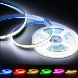 極薄 12V COB 面発光 LED テープライト ホワイト 白 ブルー 青 イエロー 黄 レッド 赤 グリーン 緑 ピンク  電球色 1M 480連/m 8mm カット 色ムラなし 切断 柔…