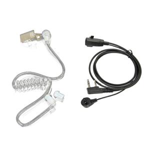 F型 透明チューブイヤホンマイク トランシーバー用部品BAOFENG 寶鋒 POFUNG用 wireless intercom用 Walkie-talkie用KENWOOD用UV-5RA・UV-5RE・UV-5R・UV-5RB・…