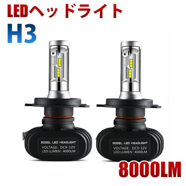 LEDヘッドライト フォグランプ S1 8000LM 50W 6500K CSPチップ搭載 DC12...