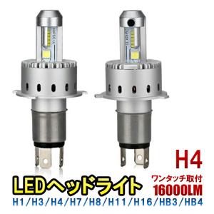 LEDヘッドライト 車検対応 ワンタッチ 16000LM 80W 6500K CREE製 XHP50採用 トラック ダンプ 12V 24V H4 H8 H11 H16 2個セット｜kisachi