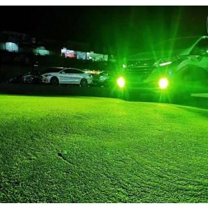 爆光 28800lm ライムグリーン 6 Chip CSP LED フォグランプ PSX26W