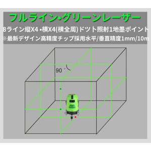フルライン グリーン レーザー 墨出し器 水平...の詳細画像3