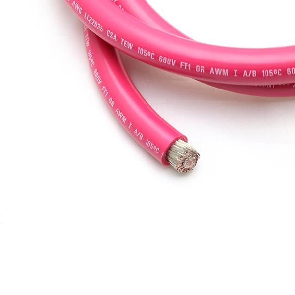 バッテリーケーブル 60sq 1m単位 切り売り シングル 配線 赤 レッド 2/0AWG ボート用...