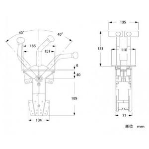 トップマウント リモートコントロール ツインレバーリモコン テレフレックス Teleflex Ch4481 Apaproduction Fr