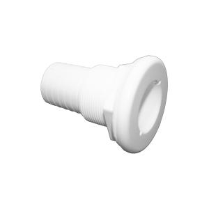 スルハル ストレート 38mm 1-1/2インチ ホワイト プラスチック スルーハル バルブ