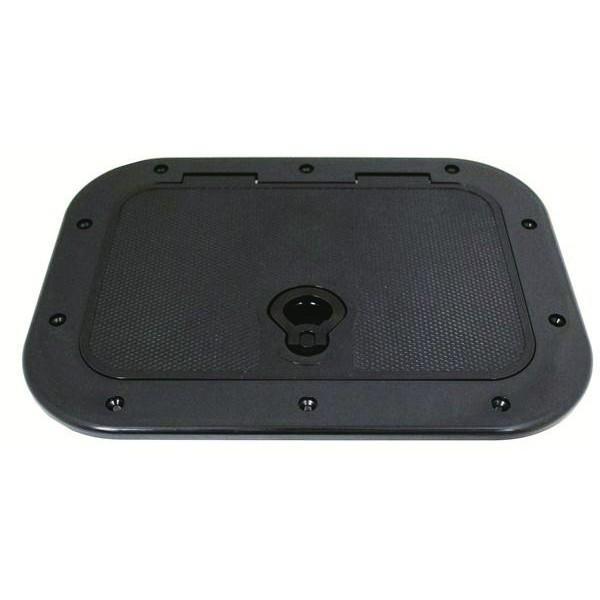 アクセスハッチ カバー 蓋 ふた つり 328×400mm 黒 ASA 船 イケス ライブウェル ブ...