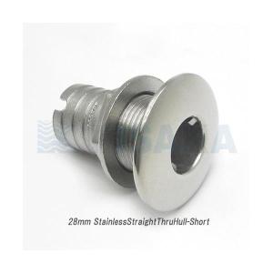 attwood 66543 スルハル ストレート 28mm 1-1/8インチ ショートタイプ ステンレス 566543
