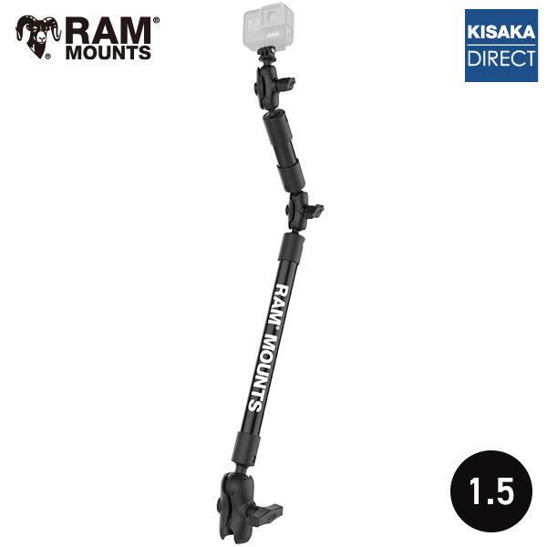 GoProマウント アクションカメラ 762mm RAMマウント 1.5インチボール RAP-201...