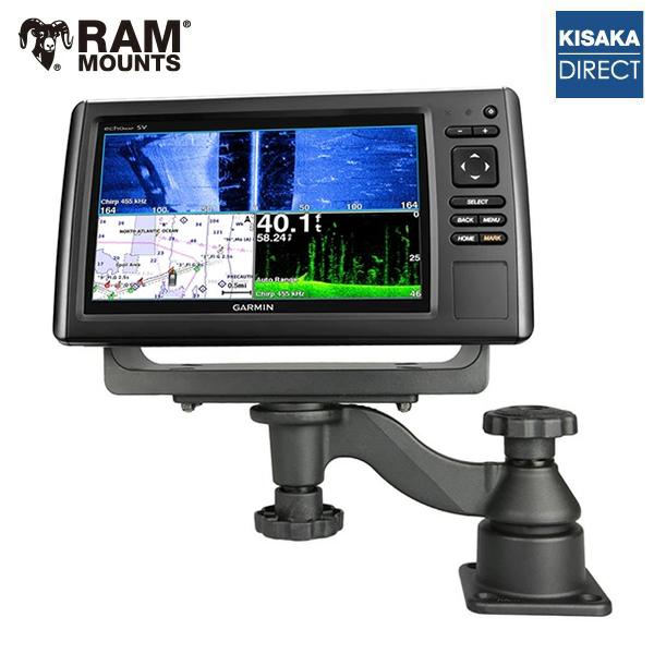 // 即納 // ラムマウント RAM-109HU 魚探マウント (M) スイングアーム 2ステーシ...