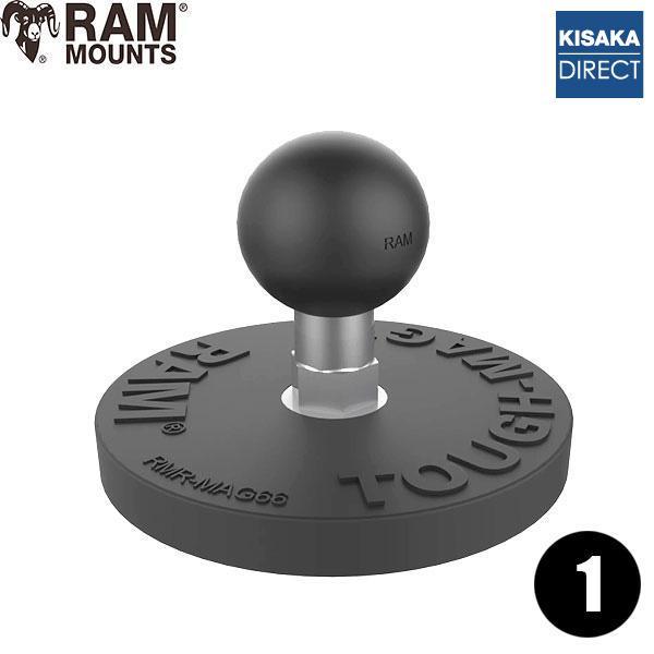 // 即納 // ラムマウント 1インチボール ラウンドベース 磁石 マグネット RAM-B-MAG...