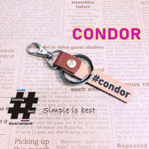 #CONDOR 本革ハンドメイド ハッシュタグチャーム キーホルダー コンドル 日産 UD  / Hashtag field製｜kiseki-shop