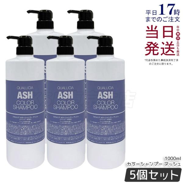 フィヨーレ クオルシア カラーシャンプー 1000ml 5個セット アッシュ シャンプー  QUAL...