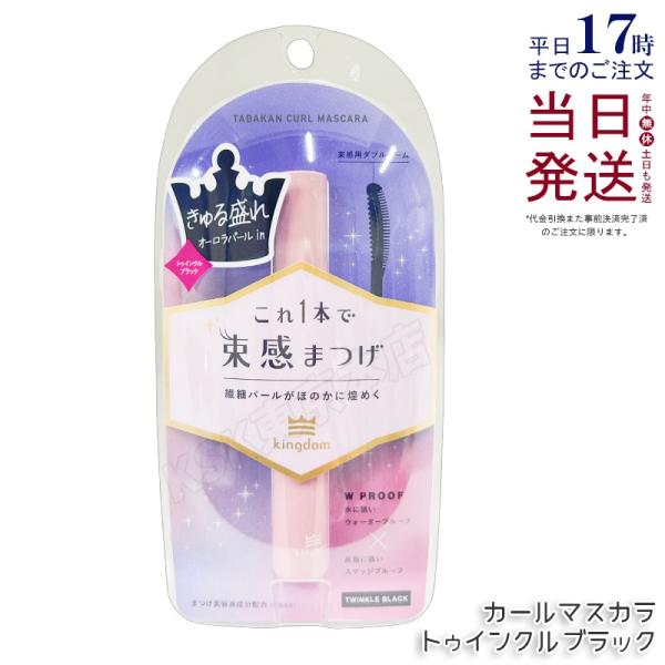 黒龍堂kingdom キングダム 束感カールマスカラ トゥインクルブラック 6g マスカラ アイライ...