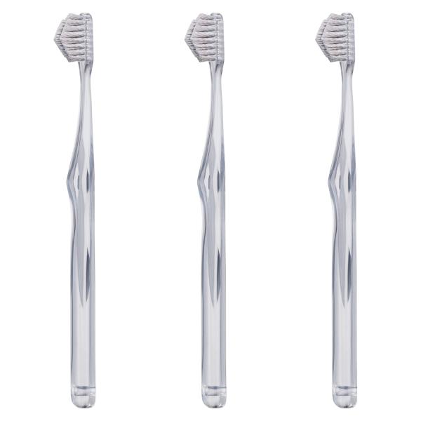 【公式】奇跡の歯ブラシ スパイラル クリアブラック 3本セット 日本製 なぞるだけで汚れが落ちる 隙...