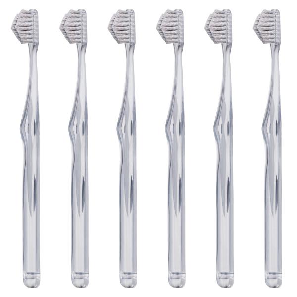 【公式】奇跡の歯ブラシ スパイラル クリアブラック 6本セット 日本製 なぞるだけで汚れが落ちる 隙...