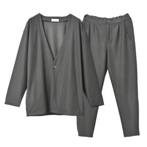 ファッション メンズ CLEAT　カジュアルダウンスーツ M〜Lサイズ/チャコール hw8256-2