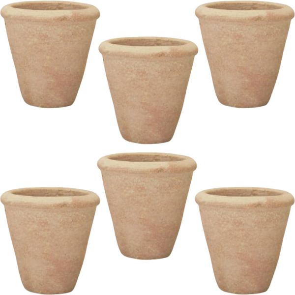 花・観葉植物用ポット チュニジアン ミニ CR 6個入り 15003 （代引き不可） p129