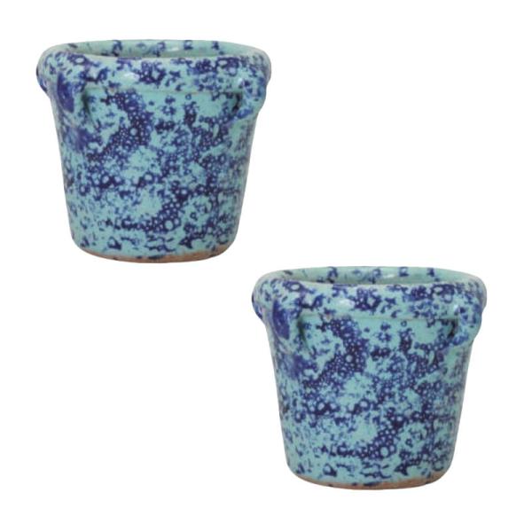花・観葉植物用ポット チュニジアン ミニグレイズ CH B 2個入り 15013 （代引き不可） p...