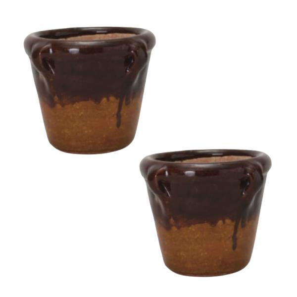 花・観葉植物用ポット チュニジアン ミニグレイズ CH C 2個入り 15014 （代引き不可） p...
