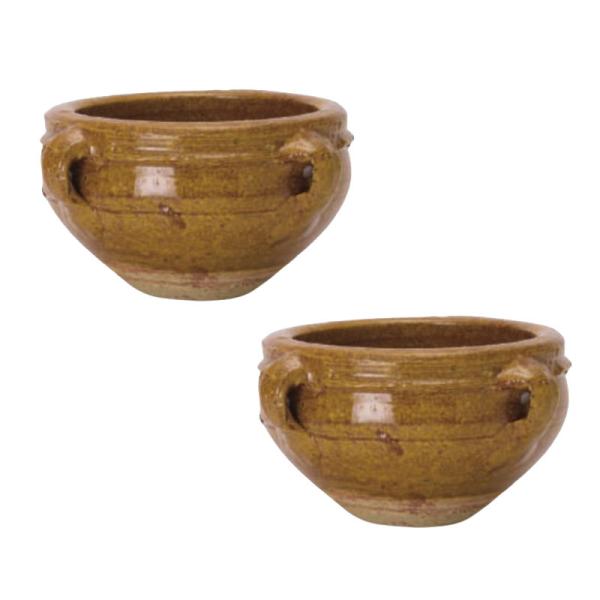 花・観葉植物用ポット チュニジアン グレイズ LC 2個入り 15023 （代引き不可） p123