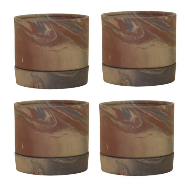 花・観葉植物用ポット グンネル PS 11 4個入り 26029 （代引き不可） p53