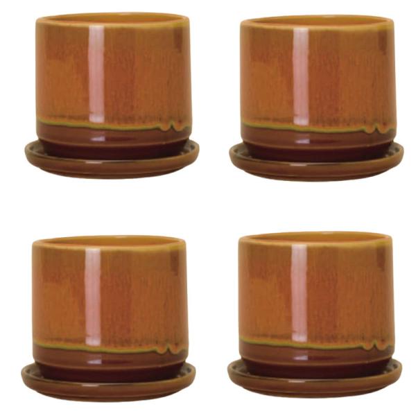 花・観葉植物用ポット メルヤ 11 R 4個入り 41035 （代引き不可） p61