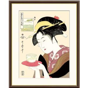 額絵 喜多川歌麿 難波屋おきた f8・f6・f4サイズ 浮世絵シリーズ gk-a5-j5g003（p120） J5-G003 （代引き不可）｜kisetu-yuuki