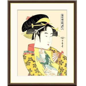 額絵 喜多川歌麿 道成寺 f8・f6・f4サイズ 浮世絵シリーズ gk-a5-j5g008（p121） J5-G008 （代引き不可）｜kisetu-yuuki