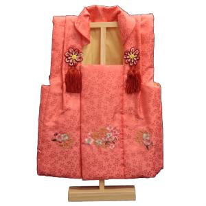 被布着 サーモンピンク(No.12) 桜刺繍 [1〜3才用] fz-9149｜kisetu-yuuki