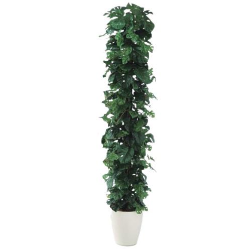 人工観葉植物 ヒメモンステラヘゴ -DX 180 Pole style ポット付き 高さ180cm ...