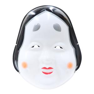 祭禮 本格 紙面 お面 くわえ付き 【岡目 おかめ 咥え付】 紙製 お亀 阿