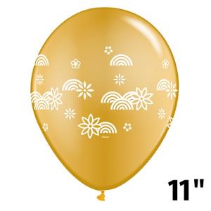 クオラテックス Qualatex QL11"R ジャポネスクファン ゴールド  25個入