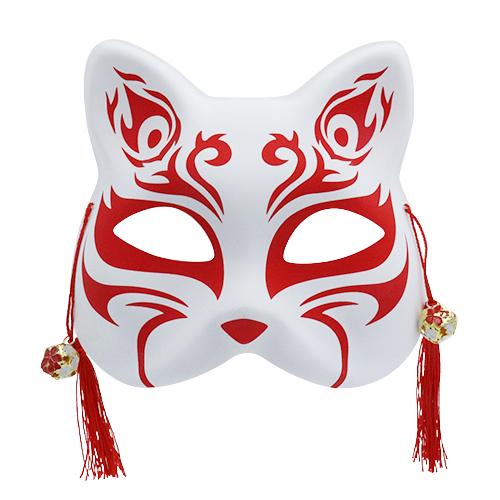 猫半面(白/赤)(12枚）