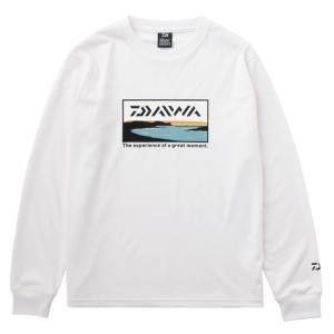 ダイワ グラフィックロングTシャツ サーフ DE-6122 ホワイト M｜kishinami